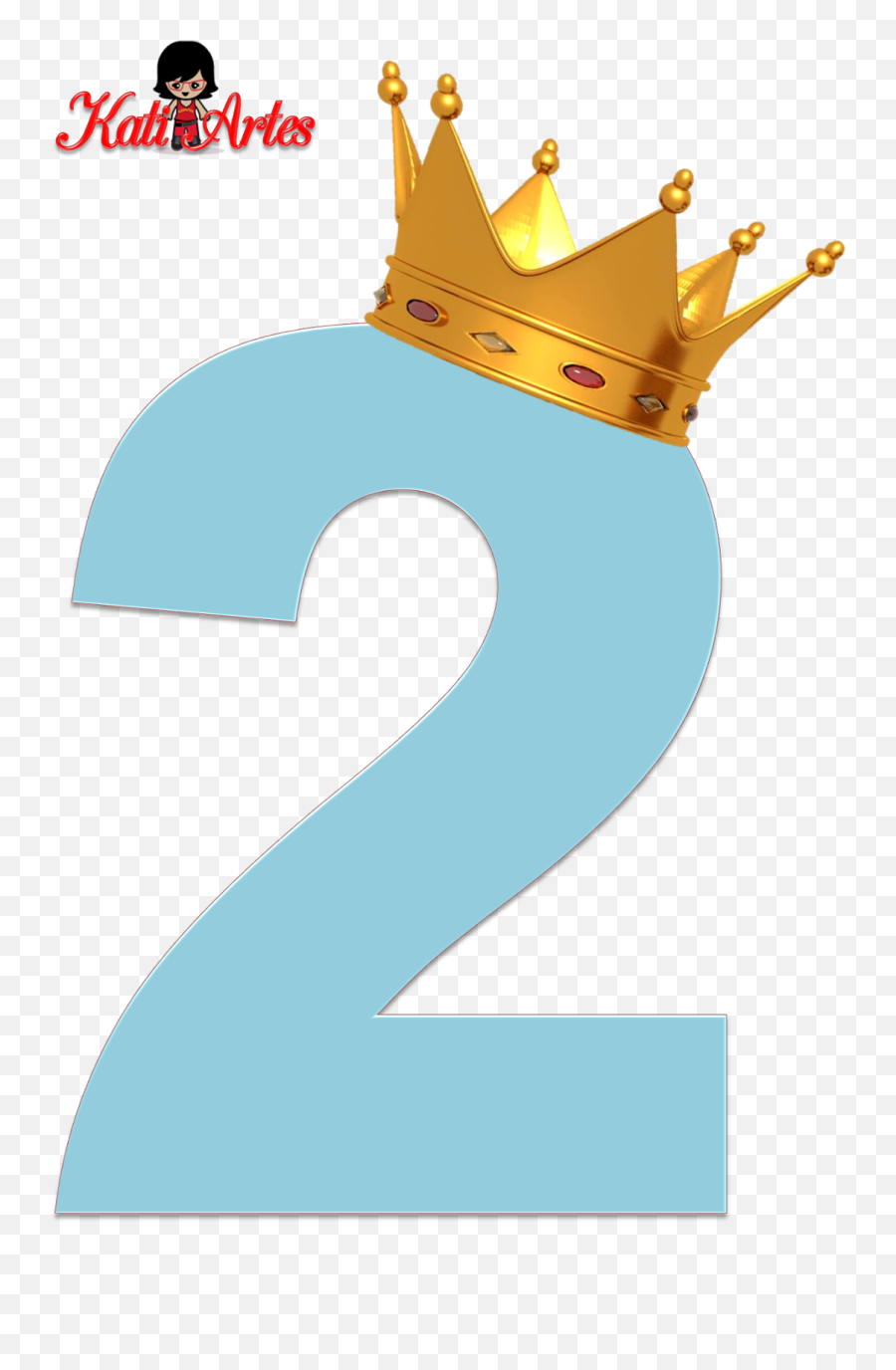 Blue Number 1 With Crown Clipart - Numero 3 Princesa Sofia Png,Number 1 Png