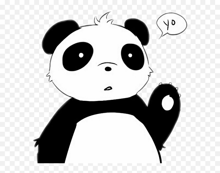 Panda Emoji Cute - Sticker By Diny Cristiii Wallpaper Png,Panda Emoji Png