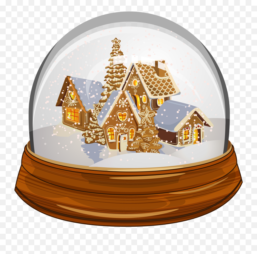 Library Of Christmas Snowflake Wallpaper Graphic Freeuse - Snow Globe Gingerbread House Png,Gold Globe Png