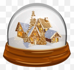 Library Of Christmas Snowflake Wallpaper Graphic Freeuse - Snow Globe Gingerbread House Png,Gold Globe Png