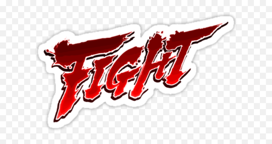 Streetfighter Fight Stickers By Edskimo8 Redbubble Street - Street Fighter Fight Logo Png,Street Fighter Logo Png