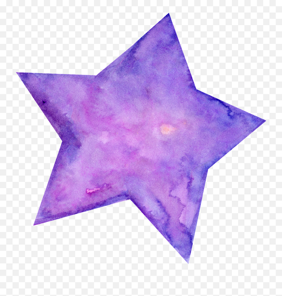 Download Hd Hand Painted Cartoon Five Pointed Star Png - Painting Star Png,Cartoon Star Png