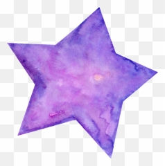Download Hd Hand Painted Cartoon Five Pointed Star Png - Painting Star Png,Cartoon Star Png
