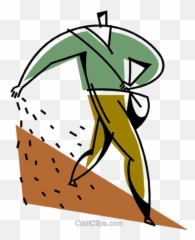 Download Free Png Farmer Planting Seeds Royalty Vector - Planting Seed