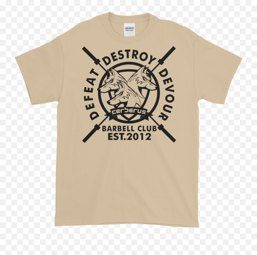 Black Cerberus Strength Barbell Club T - Shirt Clothing Men Rifle Png,Cerberus Logo