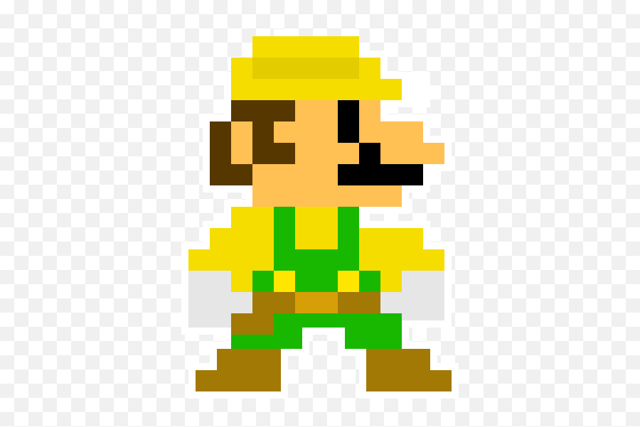 8 - Bit Luigi Super Mario Maker 2 Pixel Art Maker Mario Pixel Art Png,8 Bit Mario Png