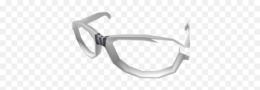 White Nerd Glasses By Bbjfp - Roblox Transparent Material Png,Nerd Glasses Png