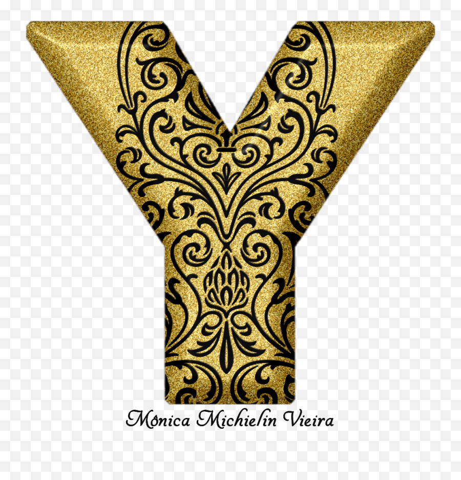 Monica Michielin Alfabetos Alfabeto Glitter Dourado Com - Krkonoše National Park Png,Ornamentos Png