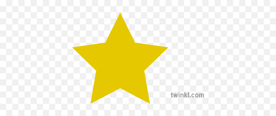 Star Yellow Illustration - Twinkl Transparent Navy Blue Star Png,Yellow Star Transparent