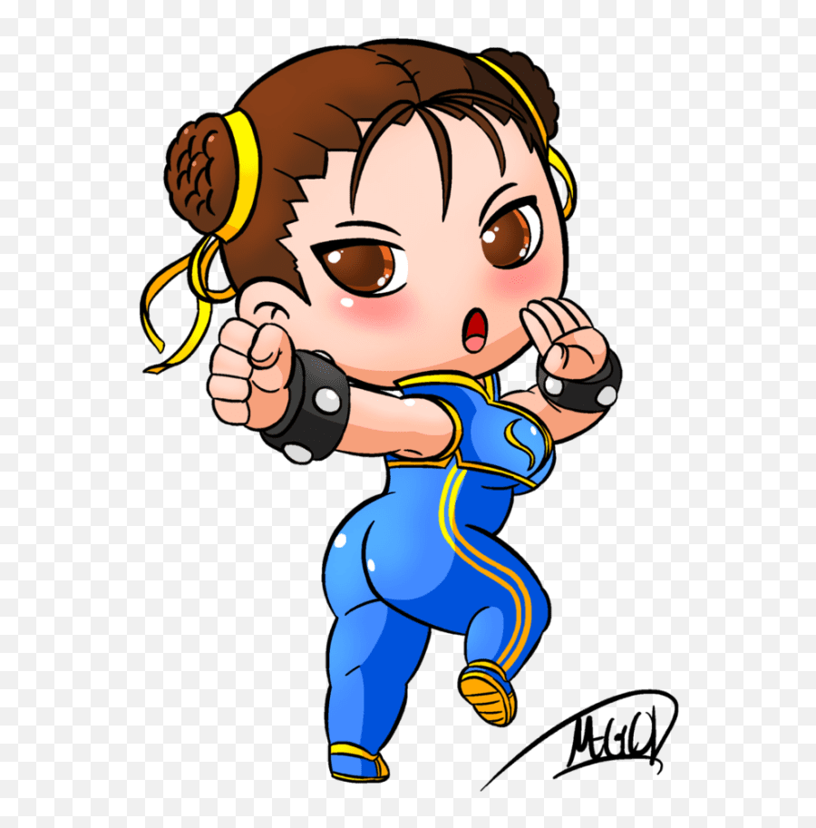 Chibi Chun Li Clipart - Full Size Clipart 3615525 Thick Anime Girls Transparent Png,Chun Li Png