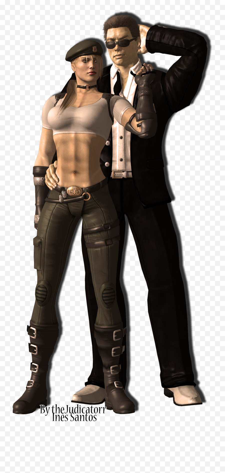 Download Sonya And Johnny Cage By - Sonya Johnny Cage Mortal Kombat Png,Johnny Cage Png