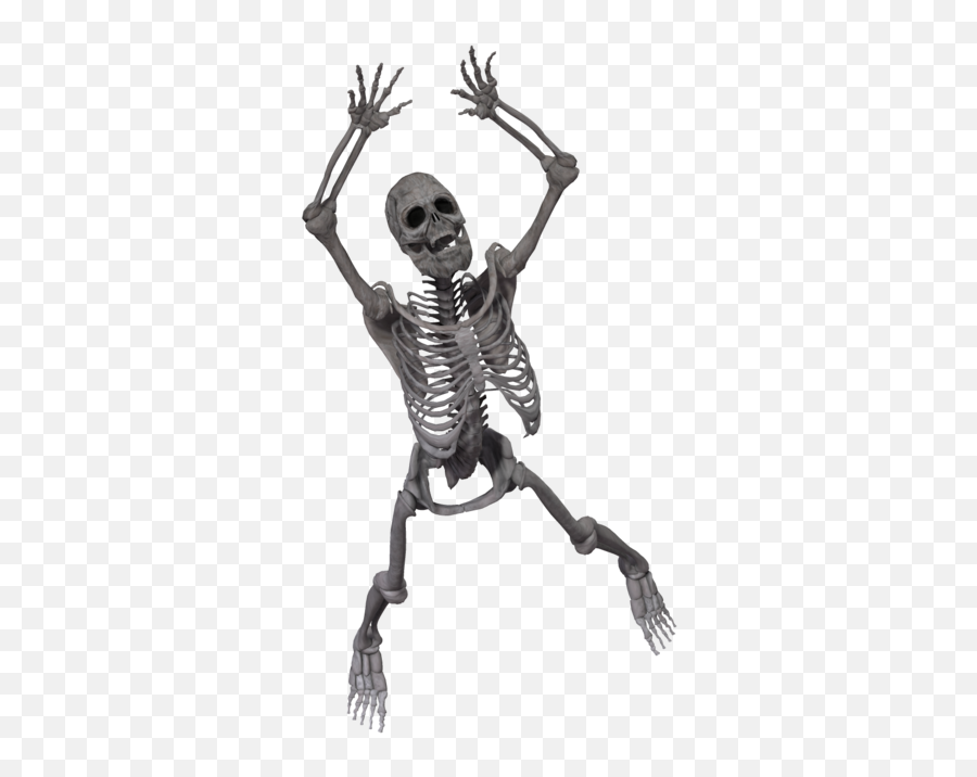Download Spooky Skeleton Png - Esqueleto Axial En 3d Full Skeleton Render,Skeleton Png Transparent