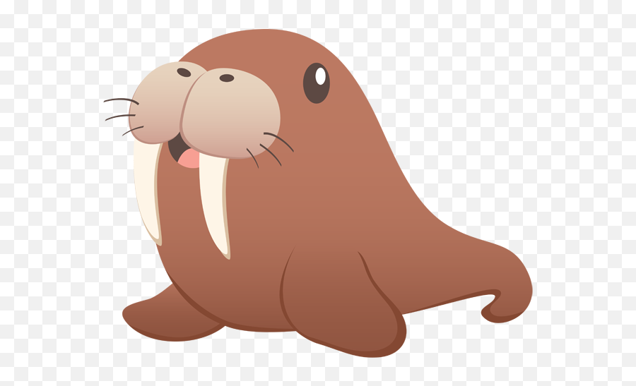 Sea Lion Cartoon Png Transparent - Walrus Emoji,Walrus Png