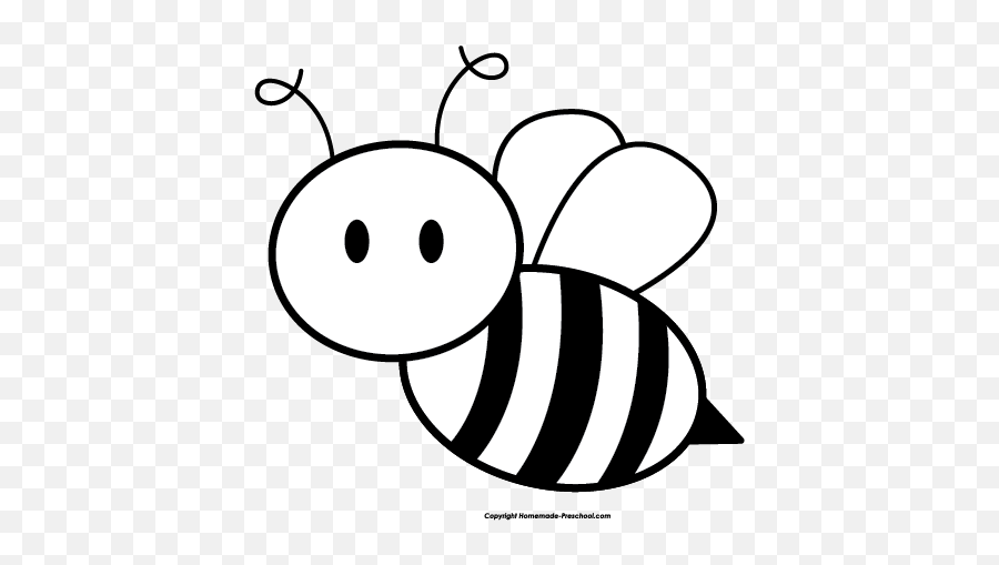 Free Bee Clipart 2 - Bee Clip Art Black And White Png,Bee Clipart Png
