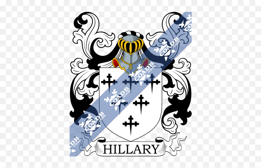 Hillary Family Crest Coat Of Arms And Name History - Lawson Coat Of Arms Png,Hillary Png