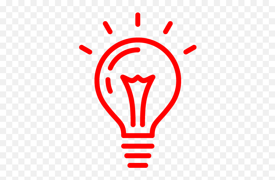 Red Light Bulb 2 Icon - Free Red Light Bulb Icons Light Bulb Icon Svg Png,Red Light Png