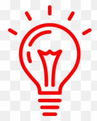 Red Light Bulb 2 Icon - Free red icons Light Bulb Icon Svg png