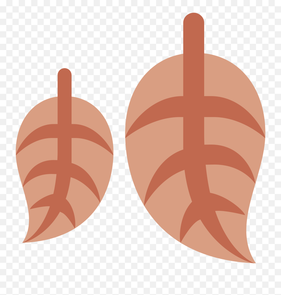 Fallen Leaf - Twitter Emoji Leaf Clipart Full Size Clipart Fallen Leaf Emoji Png,Peach Emoji Transparent