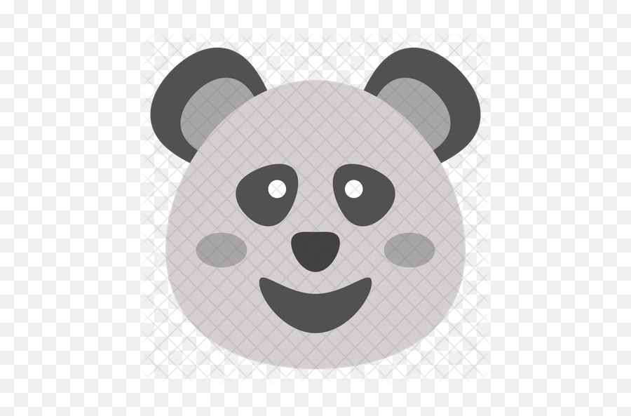 Panda Face Emoji Icon Of Flat Style - Dot Png,Panda Face Png