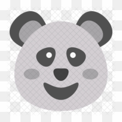 Panda Face Emoji Icon Of Flat Style - Dot Png,Panda Face Png