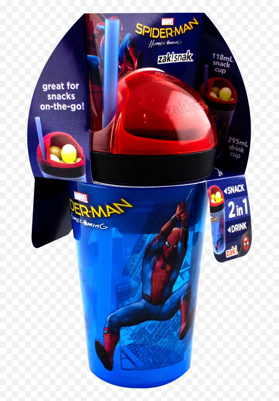Spiderman Homecoming Zak Snak Tumbler - Superhero Png,Spiderman Homecoming Png