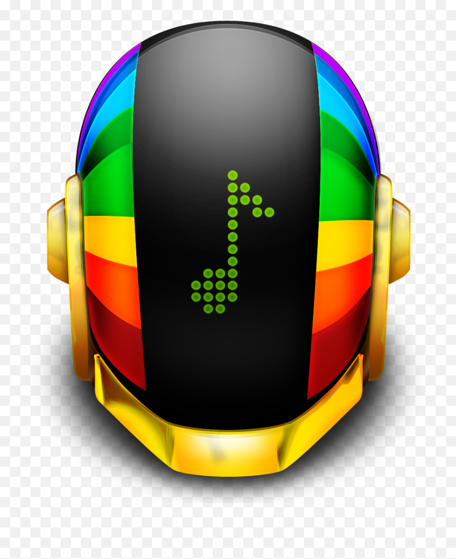 Guyman Helmet Music Icon Daft Punks Iconset Tsukasa - Tux Daft Punk Helmet Transparent Png,Music Emoji Png