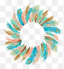 Hole Magpie Feather - Corona De Plumas Png,Feathers Png