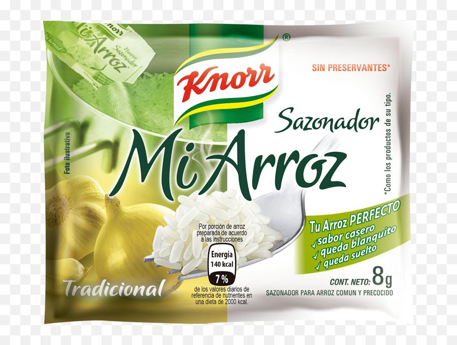 Sazonador Mi Arroz Knorr - Mozzarella Png,Arroz Png