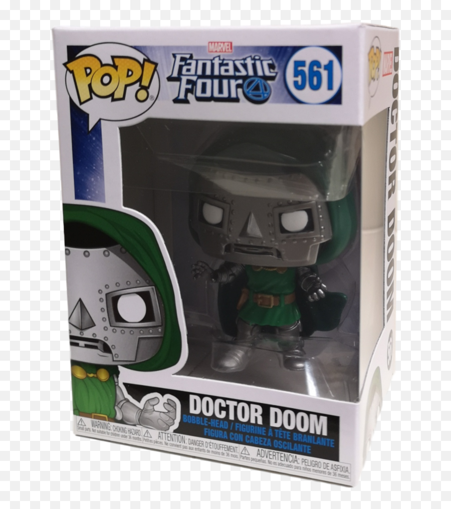 Pop Fantastic Four 561 Doctor Doom Bobble Head Vinyl Figure - Funko Pop Png,Doctor Doom Png