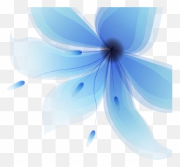 Download Blue Light Large Flower Flowers Free Transparent - Transparent Background Light Blue Flowers Png,Flower Graphic Png