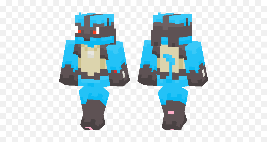 Lucario - Lucario Skin Minecraft Png,Lucario Transparent