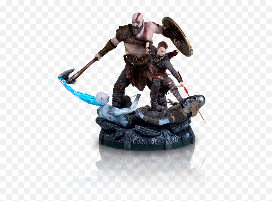 Kratos Atreus Statue Png Transparent