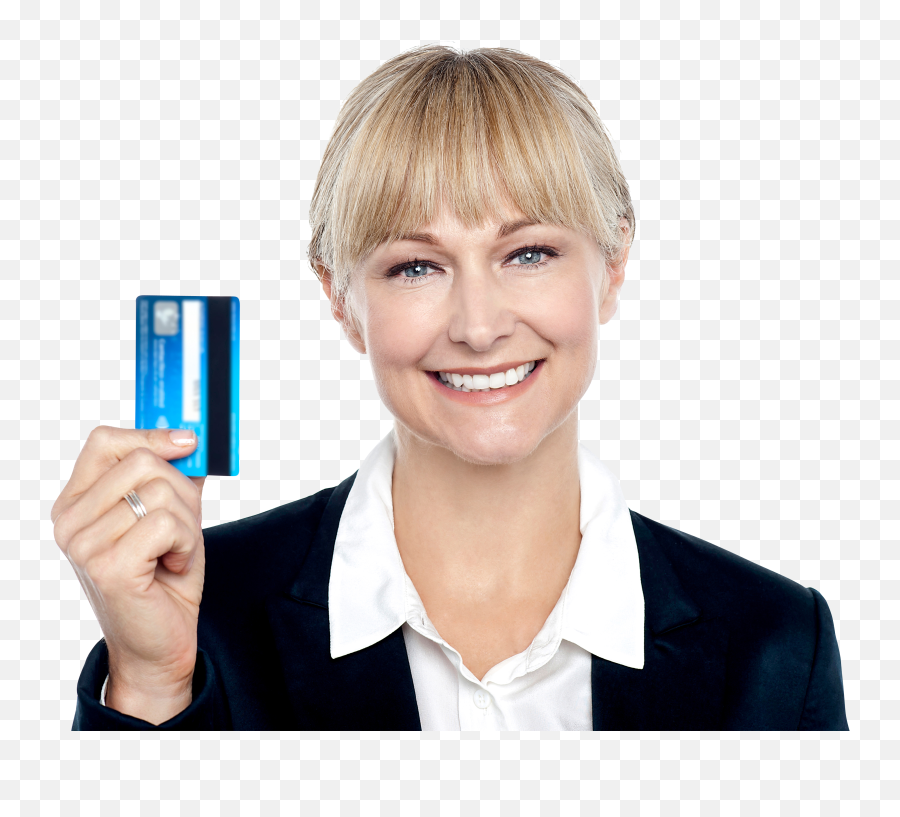 Women Holding Credit Card Png Image For - Someone Holding A Credit Card,Credit Card Png