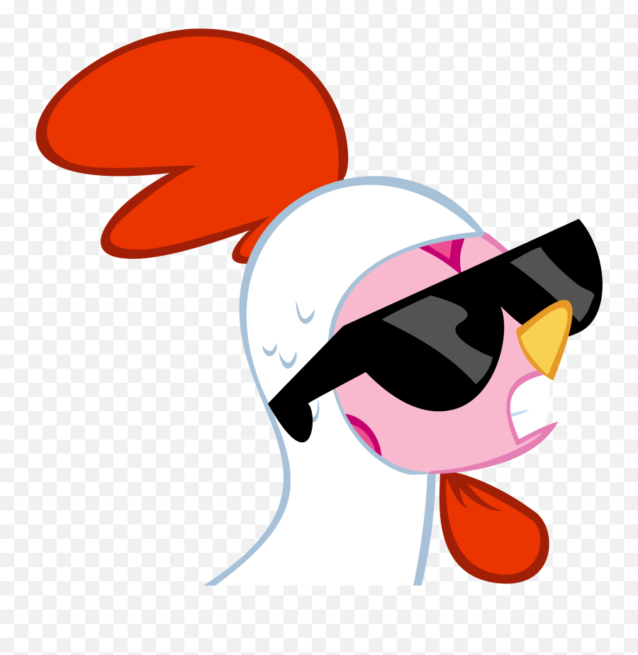 Chicken With Sunglasses Cartoon - Chicken With Sunglasses Cartoon Png,Cartoon Sunglasses Png