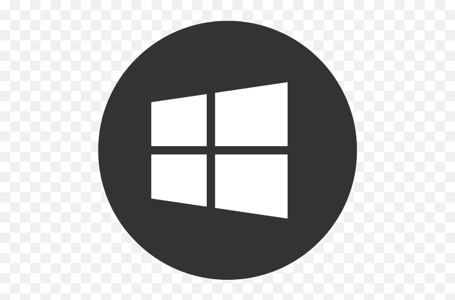 Online Operating Social System Windows Png Black Icon