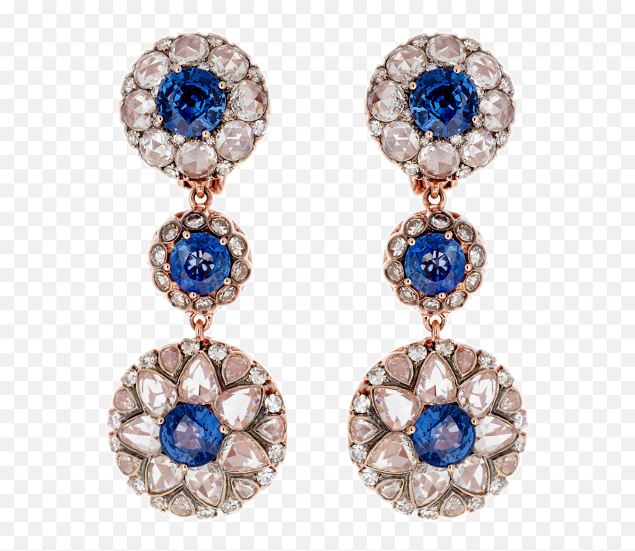 Blue - Earrings Png,Diamond Earring Png