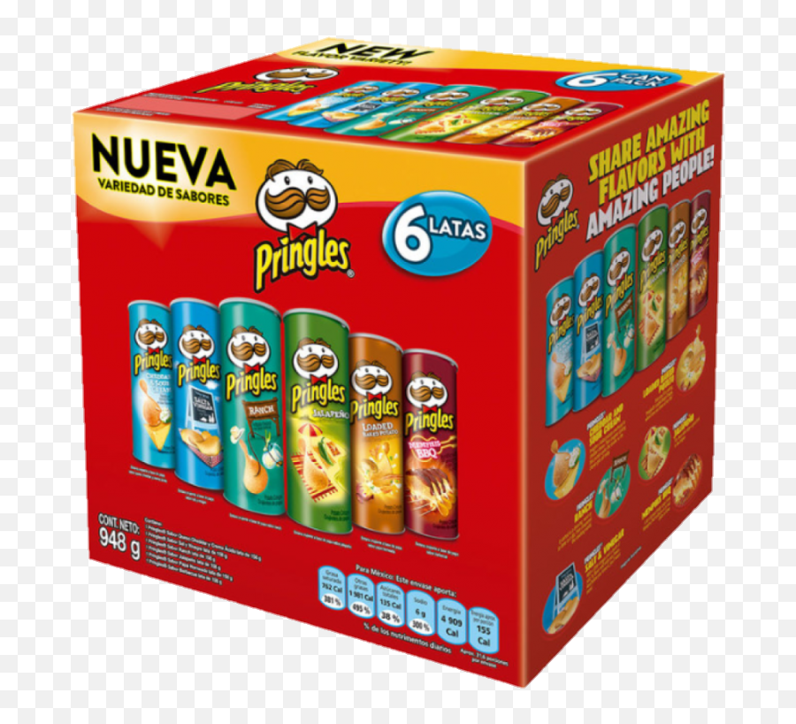 Pringles - 6 Pack Pringles Png,Pringles Png