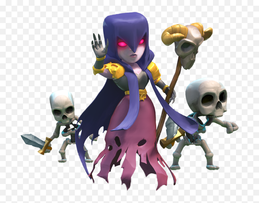 Clash Of Clans Witch Png Hq Image - Clash Royale Png,Clash Png