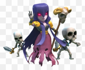 Clash Of Clans Witch Png Hq Image - Clash Royale Png,Clash Png