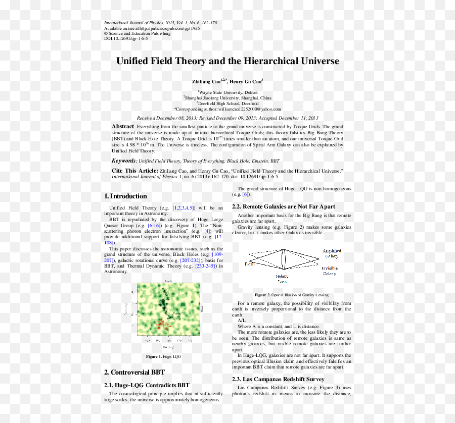 Pdf Unified Field Theory And The Hierarchical Universe - Document Png,Markevitch Icon