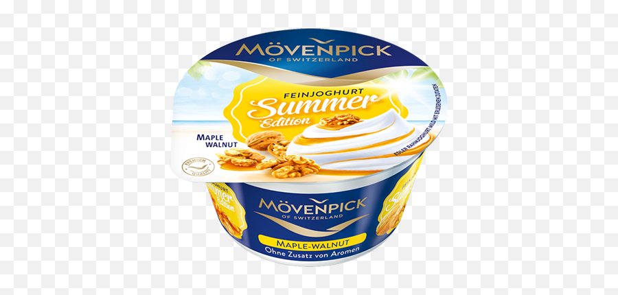 Fine Yoghurt Summer Editionmaple - Walnut Mövenpick Fine Foods Mövenpick Pfirsich Maracuja Joghurt Png,Walnut Transparent