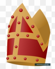 Triangle Pope Bishop Png Clipart - Pope Hat Png,Pope Png