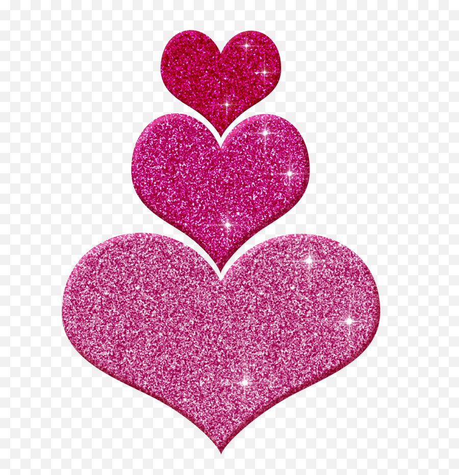 Pink Heart Clipart Png - Pink Glitter Heart Png,Pink Sparkles Png