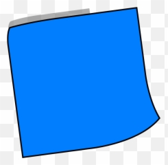 Blue Sticky Note Png Svg Clip Art For Web - Download Vertical