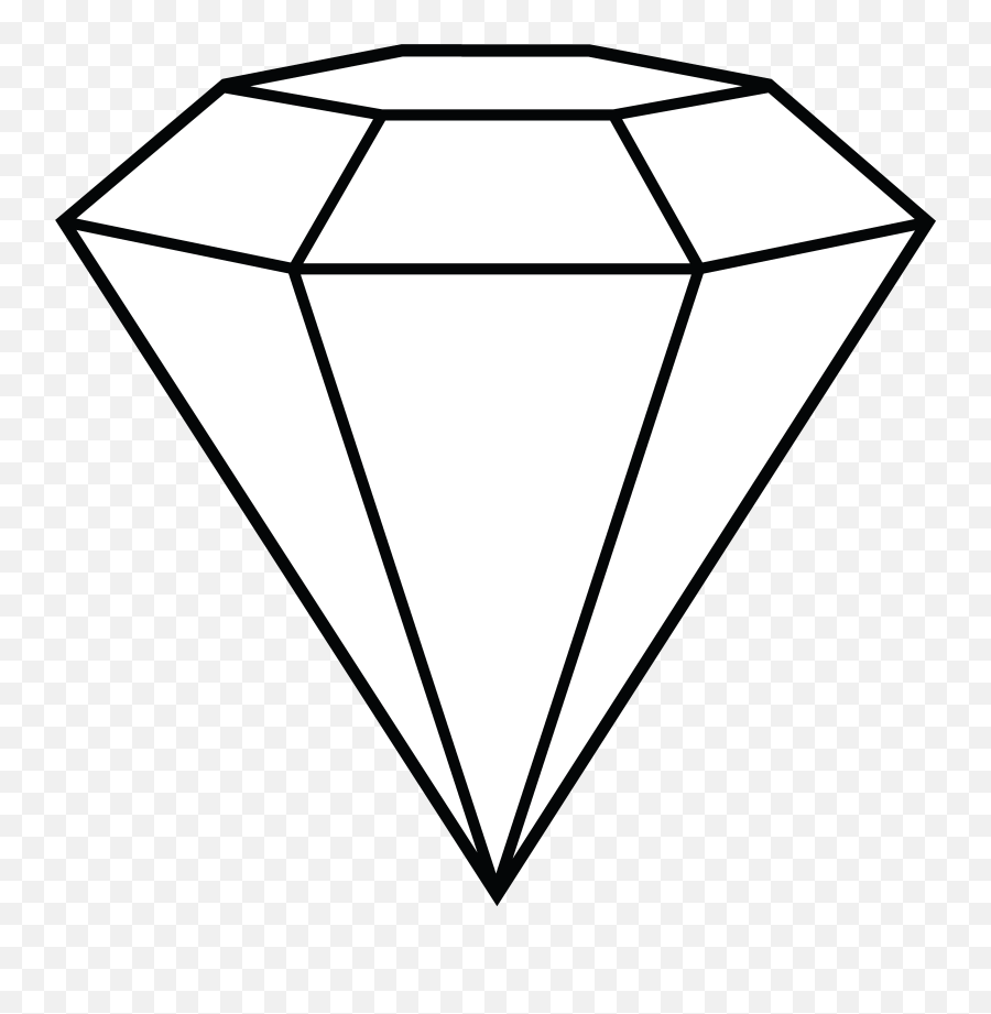 Library Of Diamond Gemstone Picture Stock Black And - Diamond Clip Art Png,Gemstone Png