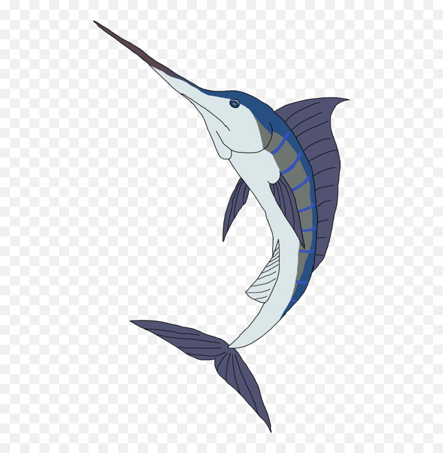 Drawing Blue Marlin - Swordfish Drawing Png,Marlin Png