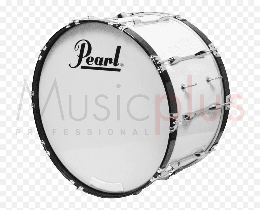 Pearl - Cmb241433 Bass Drum 24 X14 Pure White Pearl Marching Bass Drum Png,Pearl Icon Rack Clamps