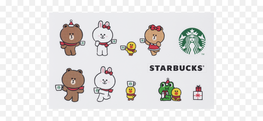 Cheerful New Starbucks X Line Friends Collection Arrives - Line Friends Starbucks Card Png,Starbucks Global Icon Mugs