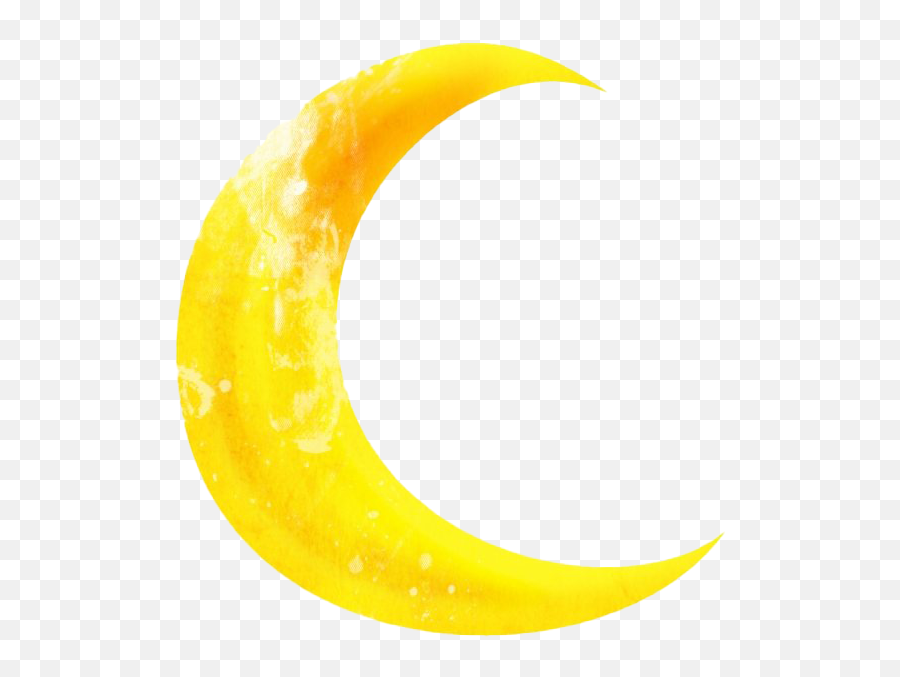 Yellow Crescent Moon Png All - Yellow Crescent Moon,Crescent Moon Png