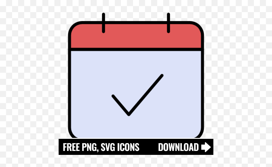 Free Calendar And Check Mark Icon Symbol Png Svg Download Checkmark